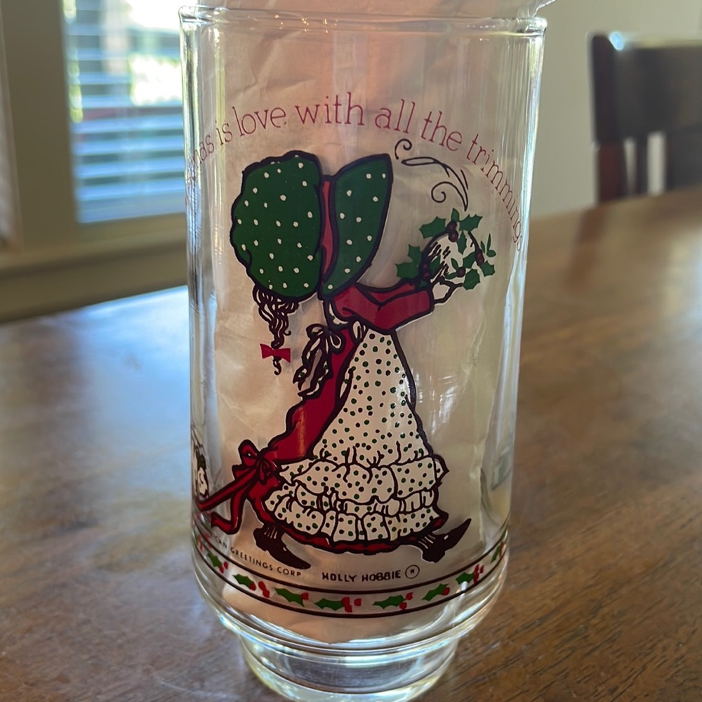 Vintage 1977, Holly Hobby Coca-Cola glass
